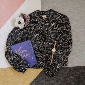 Floral bomber jacket